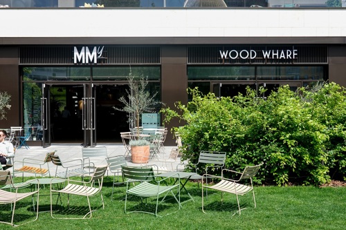 MMy Wood Wharf outdoor dining experience near George Street